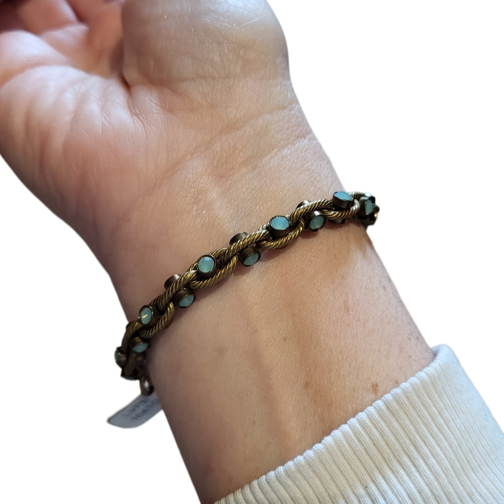 NWT Catherine Popesco Braided Chain Bracelet